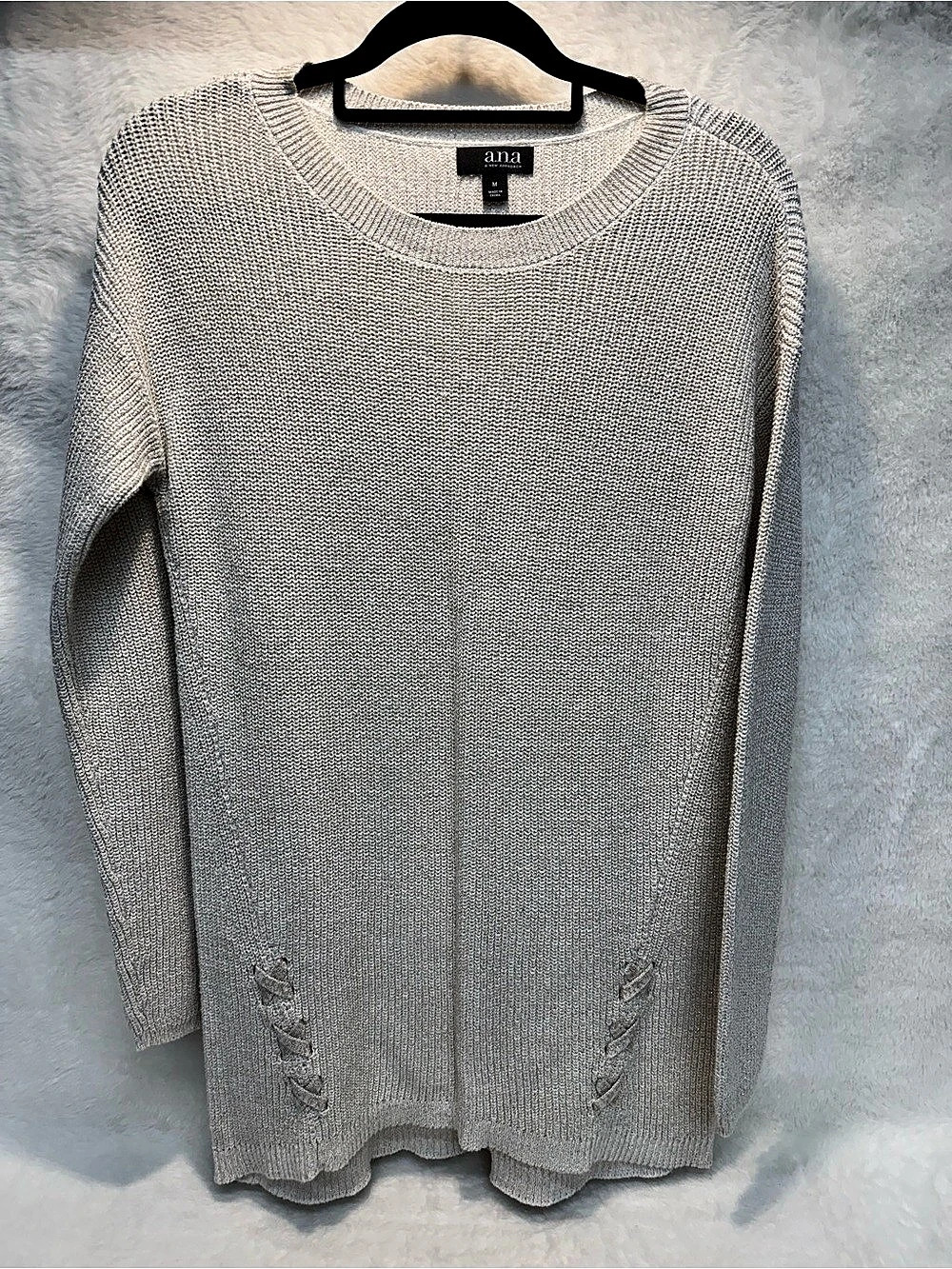 ana Knit Crew Neck Sweater Size Medium